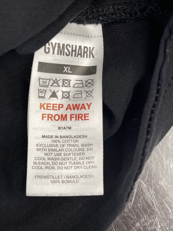 GymShark Shirt Men XL Basic Crew Workout Fitness Training Performance Adult gallery
