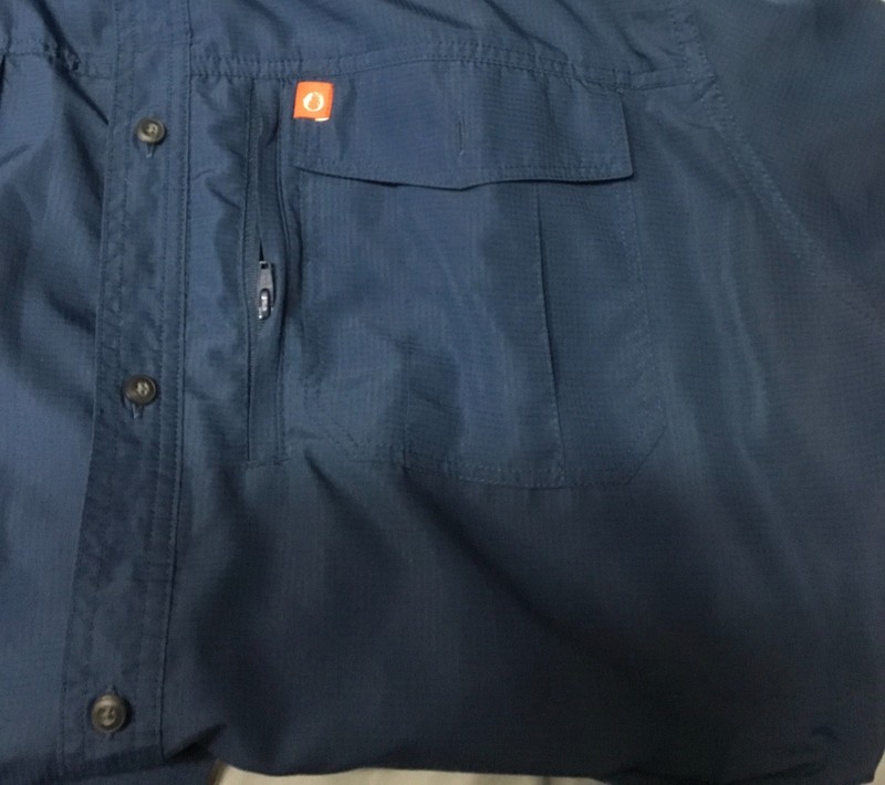 American Outdoorsman Navy Blue Short Sleeve XXXL Fishing Shirt gallery