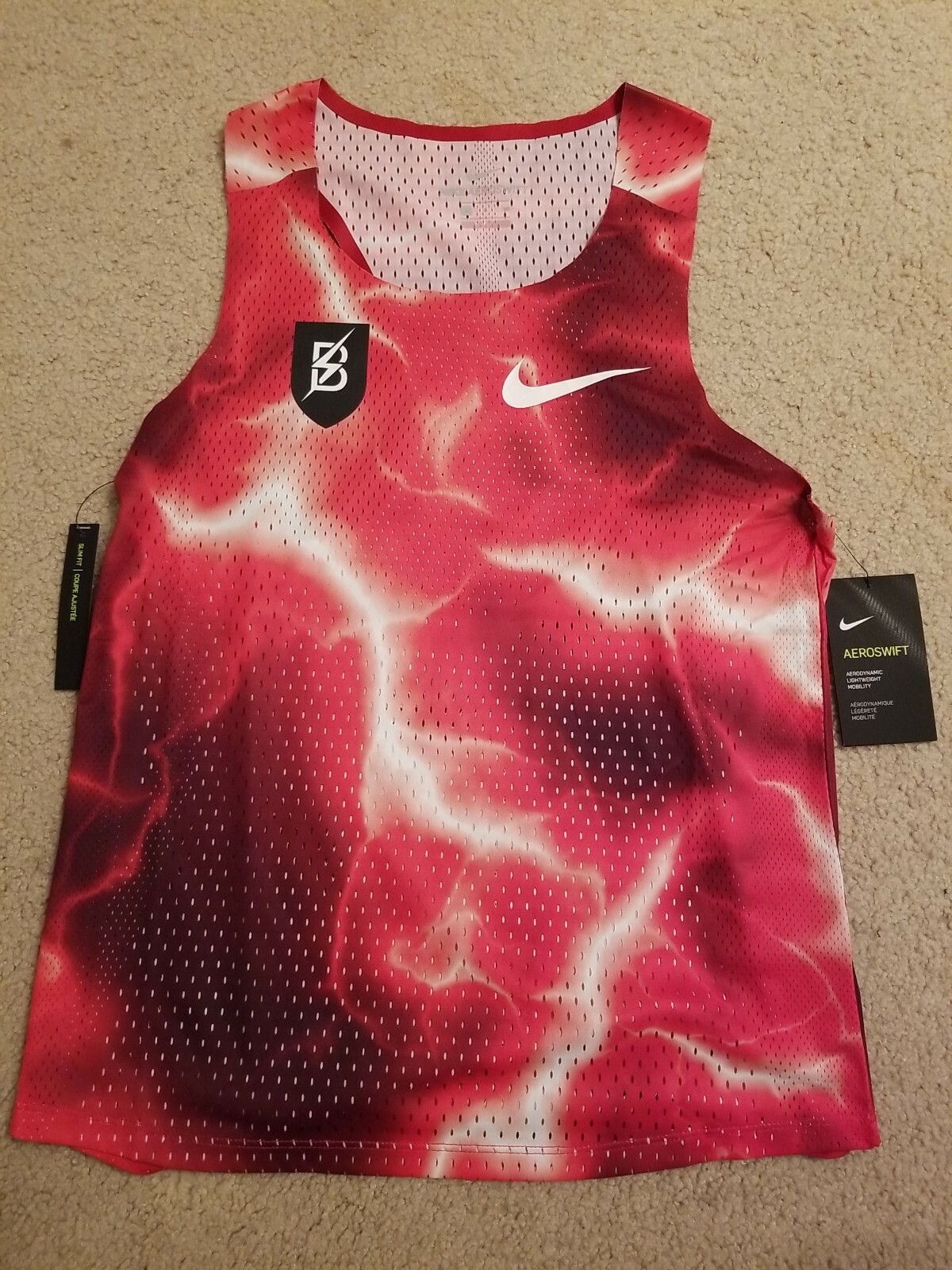 🔥🔥RARE Bowerman Track Club Nike Pro Elite Aeroswift Singlet Oregon Men's Sz XL gallery