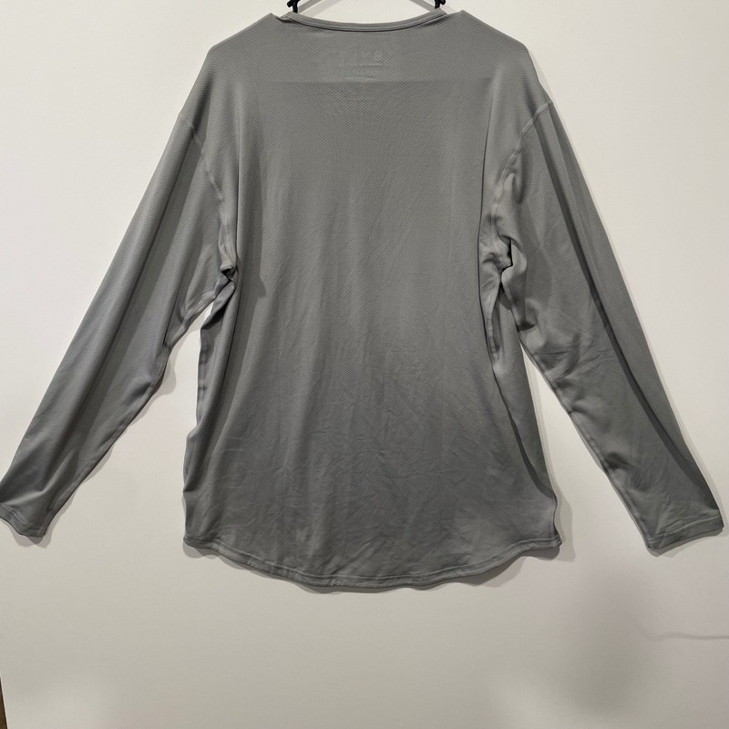 BYLT Premium Basics Mens Gray Long Sleeve Performance Shirt Athletic Top gallery