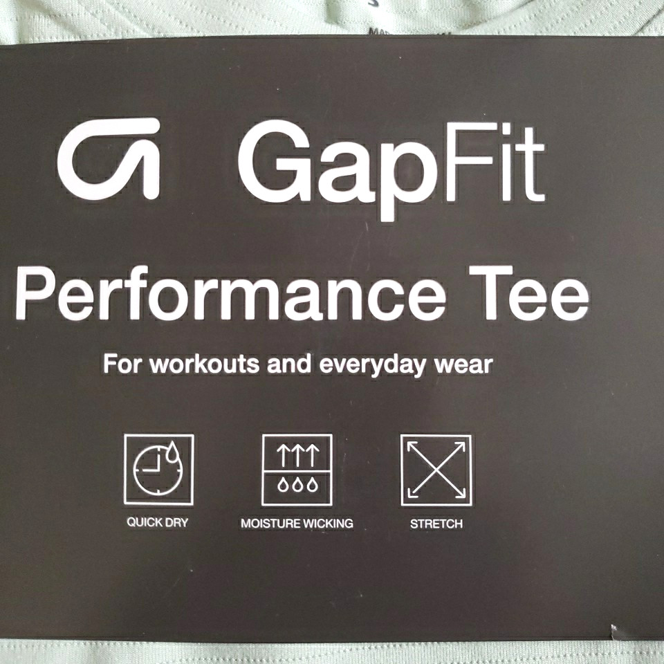 GapFit T Shirt Mens Size Small S Green Short Sleeve Running Performance Gap NEW gallery