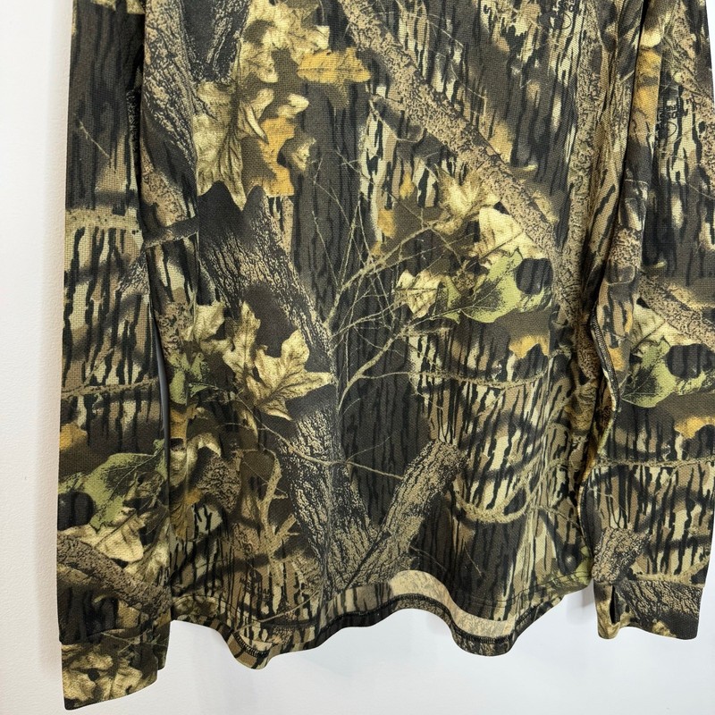 L.L.Bean Men's Base Layer Crew Top Camo Print Hunting Outdoor Men's XXL gallery