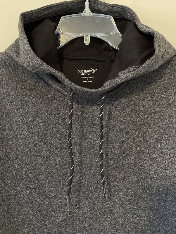 Old Navy Active Men’s Dynamic Fleece Medium Zip Pocket Hooded Shirt NWT! A3064 gallery