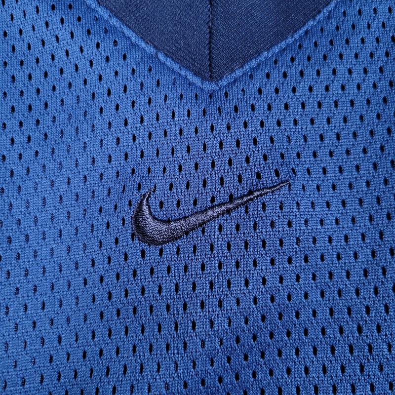 VTG Nike Jersey Men Large Shiny Dazzle Mesh Basketball Center Swoosh Reversible gallery