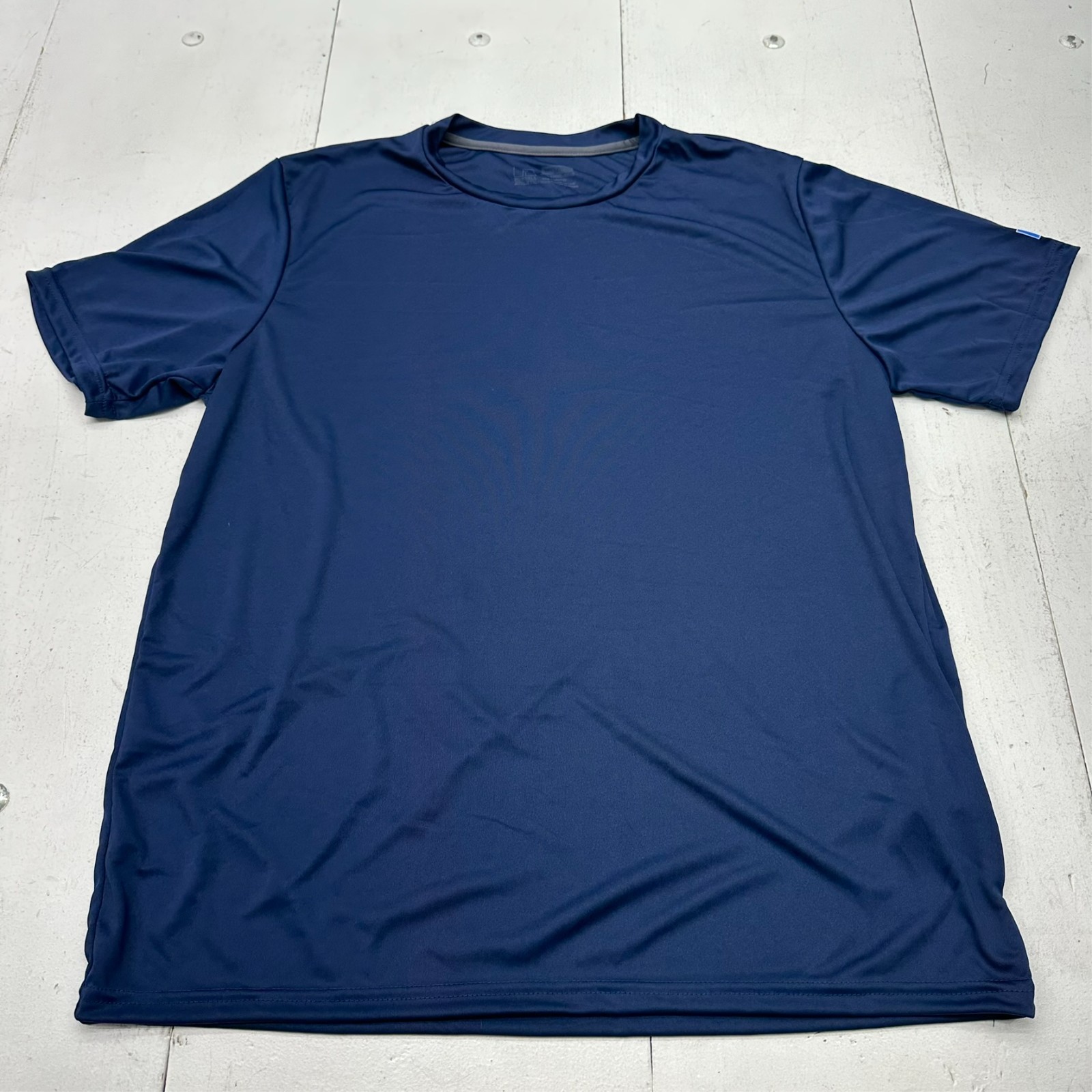 Russell Athletic Navy Blue Short Sleeve Crew Neck Athletic T Shirt Men's Size XL gallery