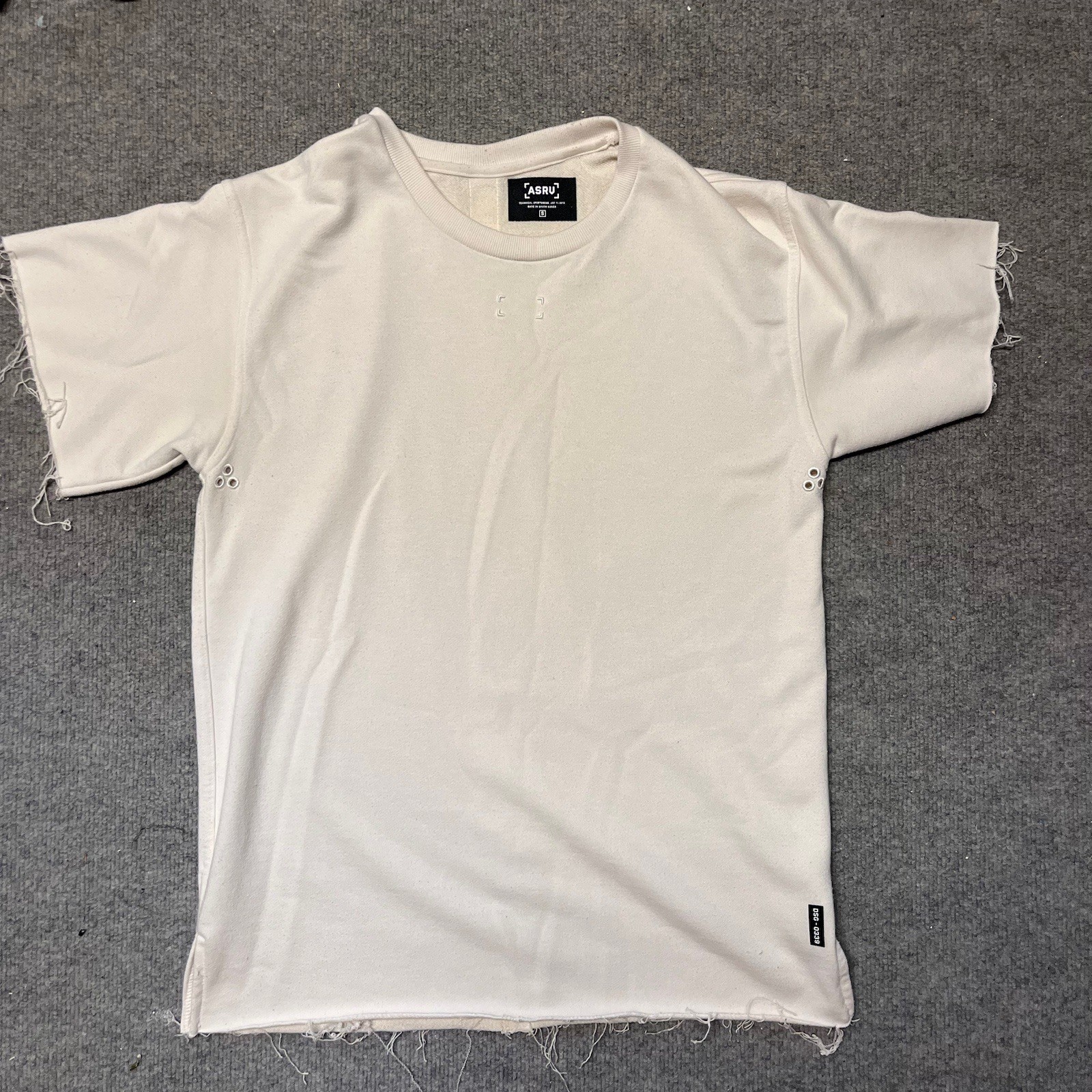 ASRV 0339 French Terry Tee Cream Beige white size small men’s gallery