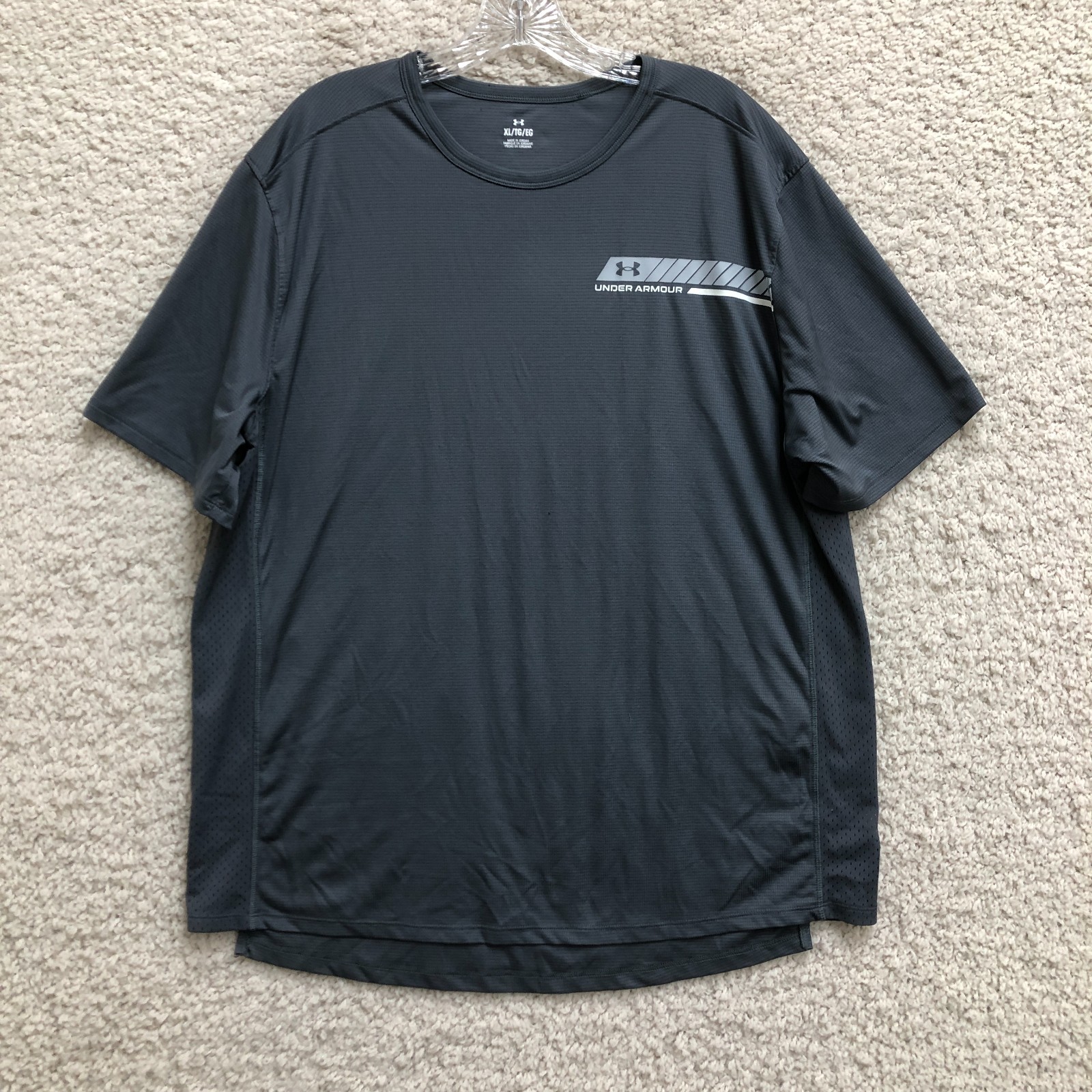 Under Armour Shirt Extra Large Adult Gray CoolSwitch Vented Short Sleeve Tee Men gallery