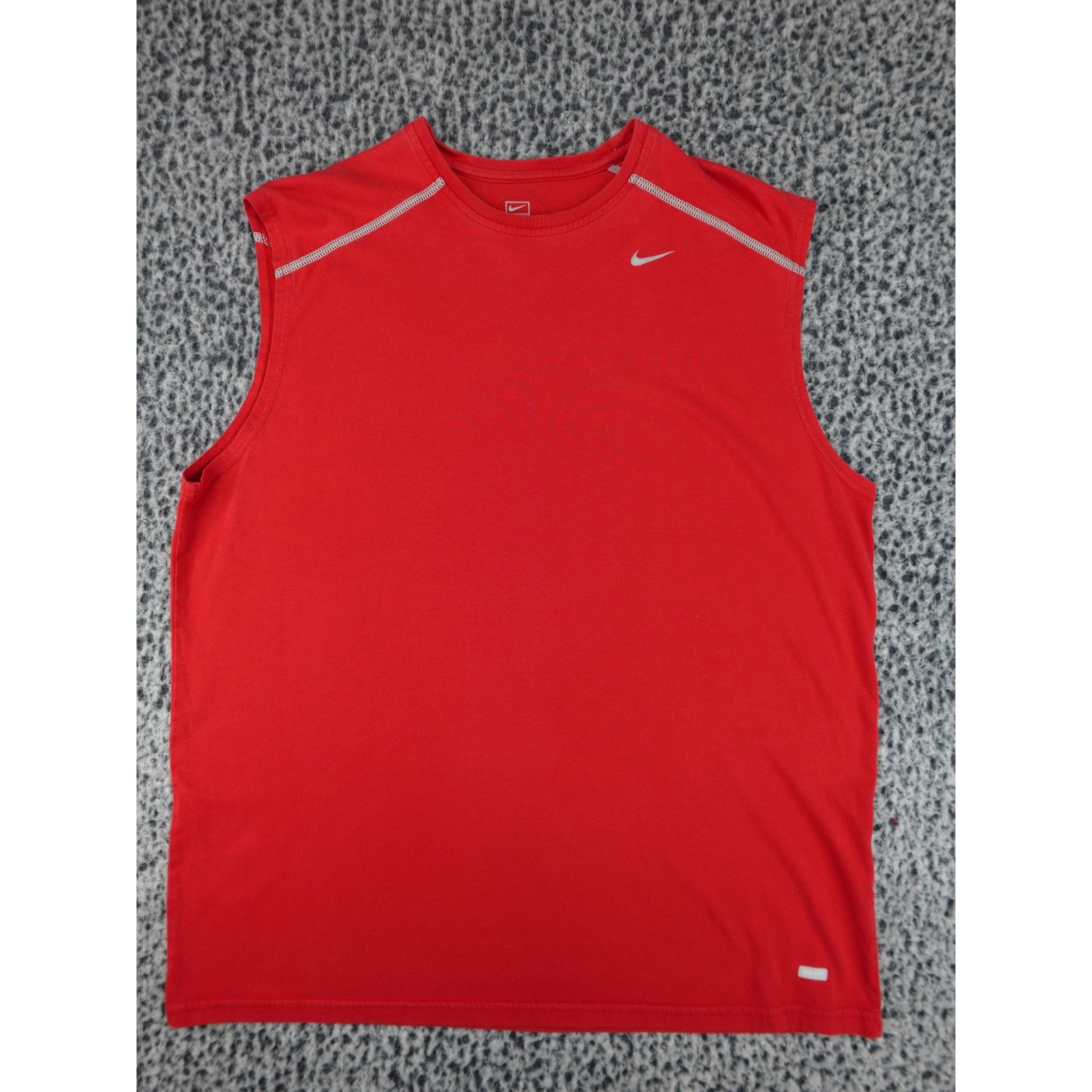Nike Team Dri-FIT Sleeveless Training Shirt Mens Large Red Crew Neck Athletic gallery