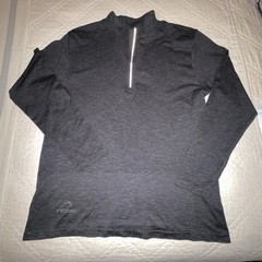Lululemon Metal Vent Tech 1/2 Zip Long Sleeve Men’s Size XXL Graphite Grey/Black