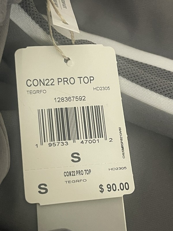 Adidas Condivo 22 Pro Top (Size Small $90) Mens Soccer Training Gray HD2305 gallery