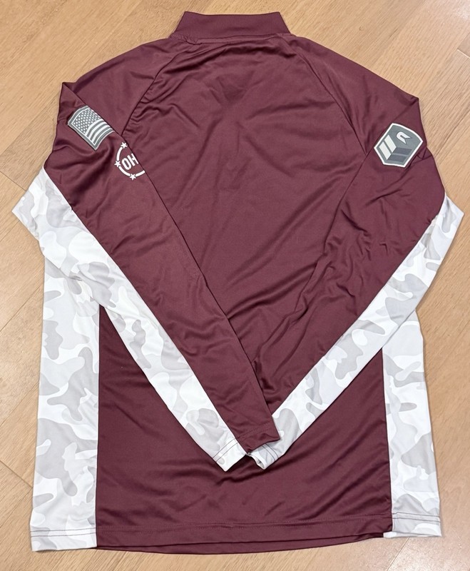 Colosseum Mens Mississippi State Bulldogs 1/4 Zip Pullover Red M OHT Military gallery