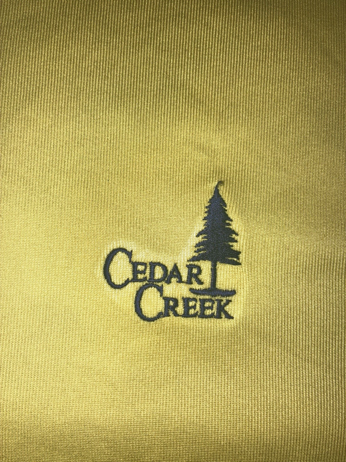 Div Dry Men’s Yellow Crewneck Medium Moisture Wicking Short Sleeve Cedar Creek gallery