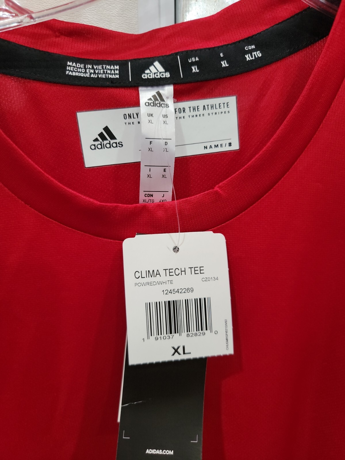 adidas CLIMA TECH TEE SIZE XL gallery