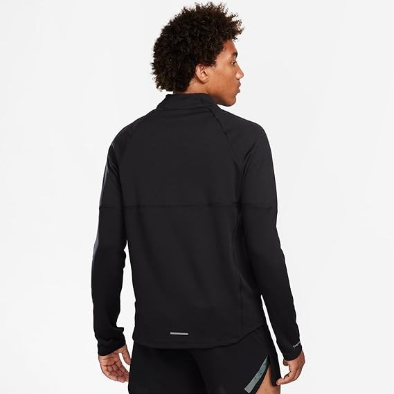 Nike Element Therma Repel 1/2 Zip Long Sleeve Running Short Top Black Medium gallery