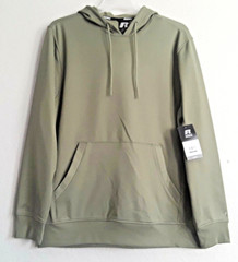 Russell Men Fleece Hoodie Size 3XL Textured Green