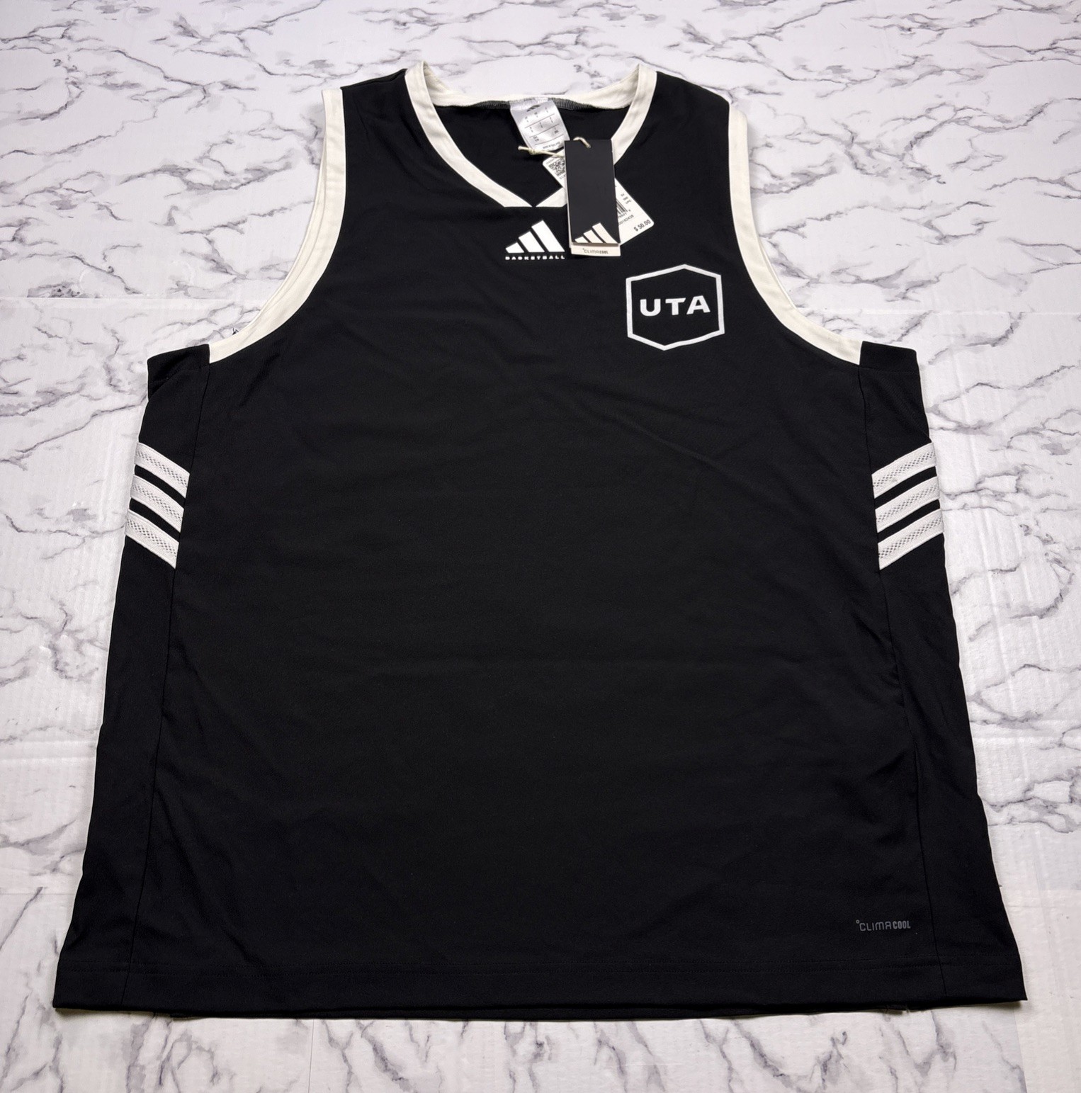 NEW Adidas Men's Basketball Crazy Light Sz L Black Climacool Jersey UTA #25 gallery