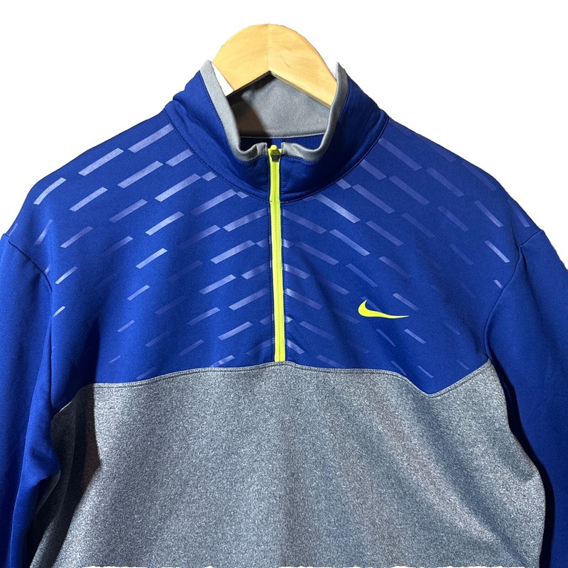 Nike Golf 1/4 Zip M Pullover Fit Dry Bluish Purple & Gray Dri-Fit gallery