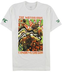 Reebok Mens Notorious Conor McGregor Graphic T-Shirt, whitwhite, XL