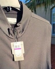 PGA Tour Thermal Vest Black Caviar Men’s Size 2X Full Zip With Pockets NWT