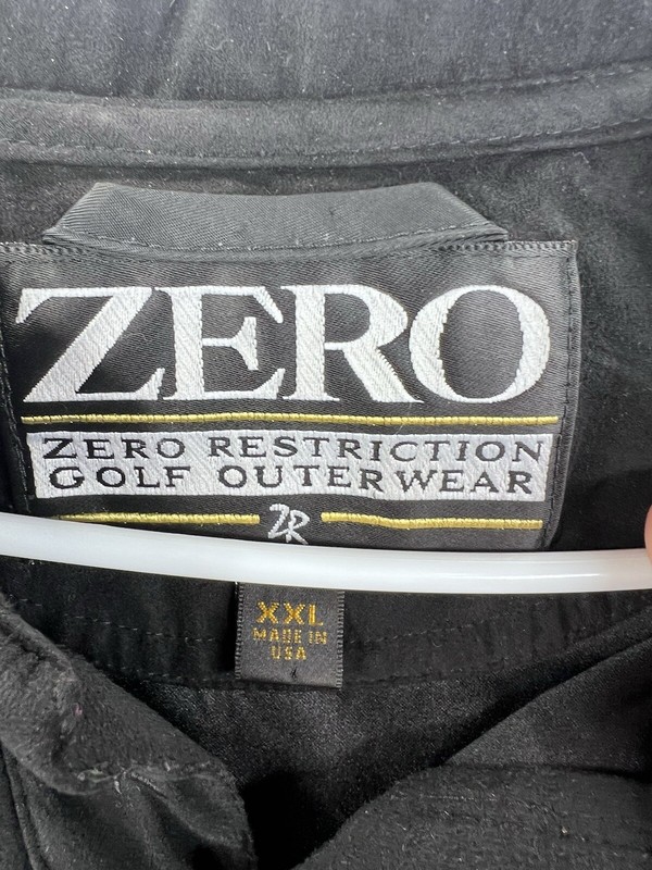 Zero Restriction Microsuede Long Sleeve 1/4 Snap Pullover Black Mens XXL gallery