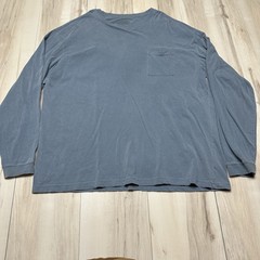 Big Dogs Long Sleeve Shirt Mens 2XL Blue Crew Neck Pullover Chest Pocket