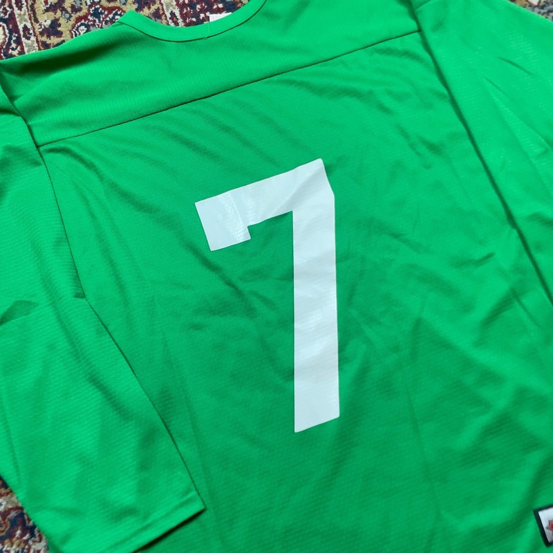 VTG 80s 90s SP Ozzie Ice Hockey Training Facility Jersey Green Polar Bear XL #7 gallery