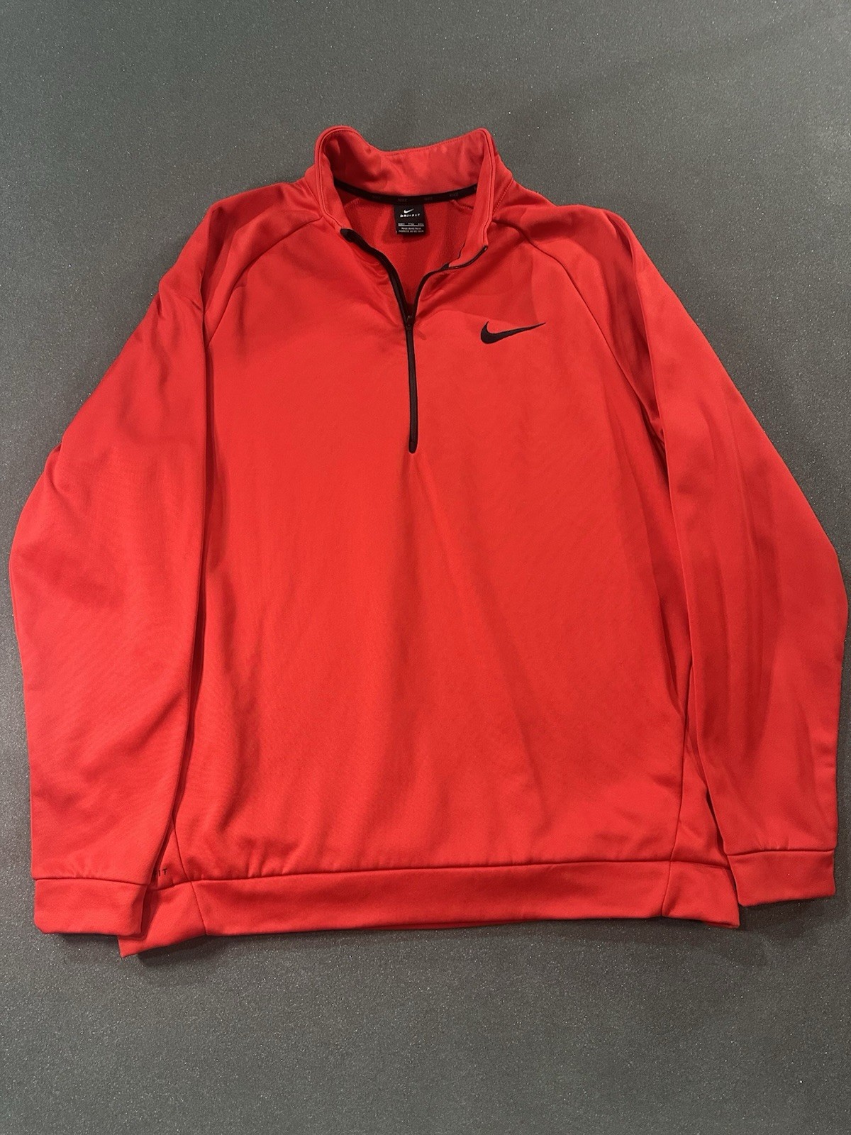 Nike Mens Dri-FIT Quarter Zip Pullover Red Space Dye Heather XXLT Tall gallery