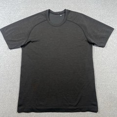 Lululemon Metal Vent Tech Performance Top Mens Medium Black Short Sleeve Solid