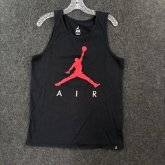 Jordan Poolside Tank Top Men’s Medium Black Red Graphic Shirt Nike Air