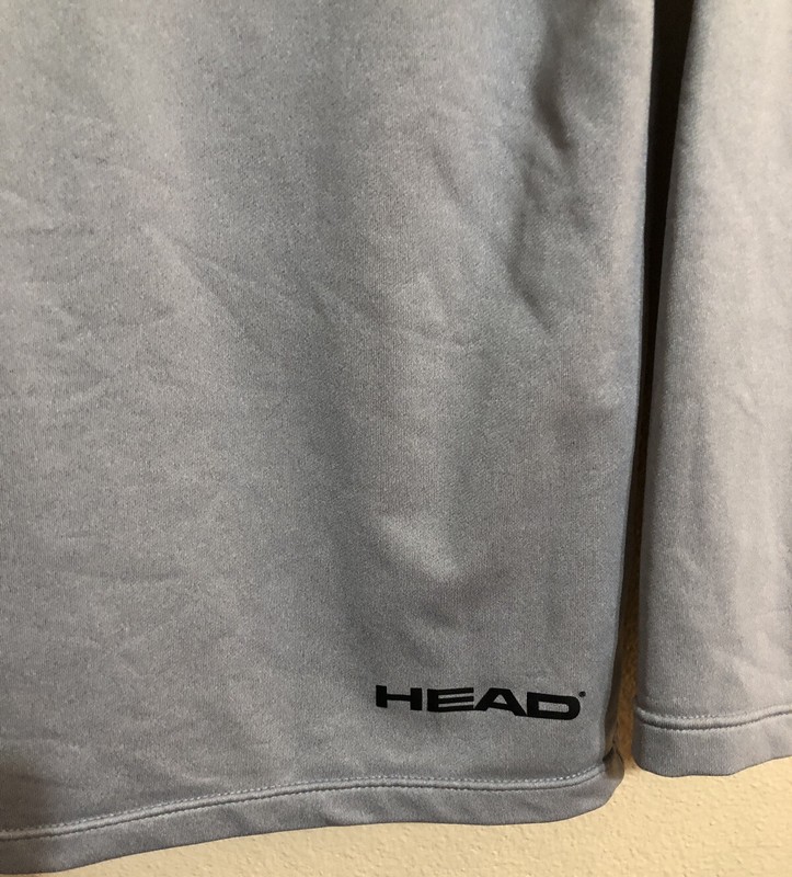 Head Mens S Shirt Gray LS Mock Performance Athletic Training Base Layer Shirt gallery