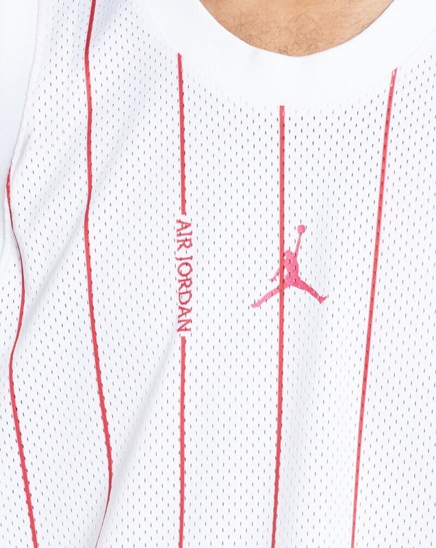 Nike Air Jordan Basketball Jersey White Red Pinstripe DM1380-100 Men’s Sizes gallery