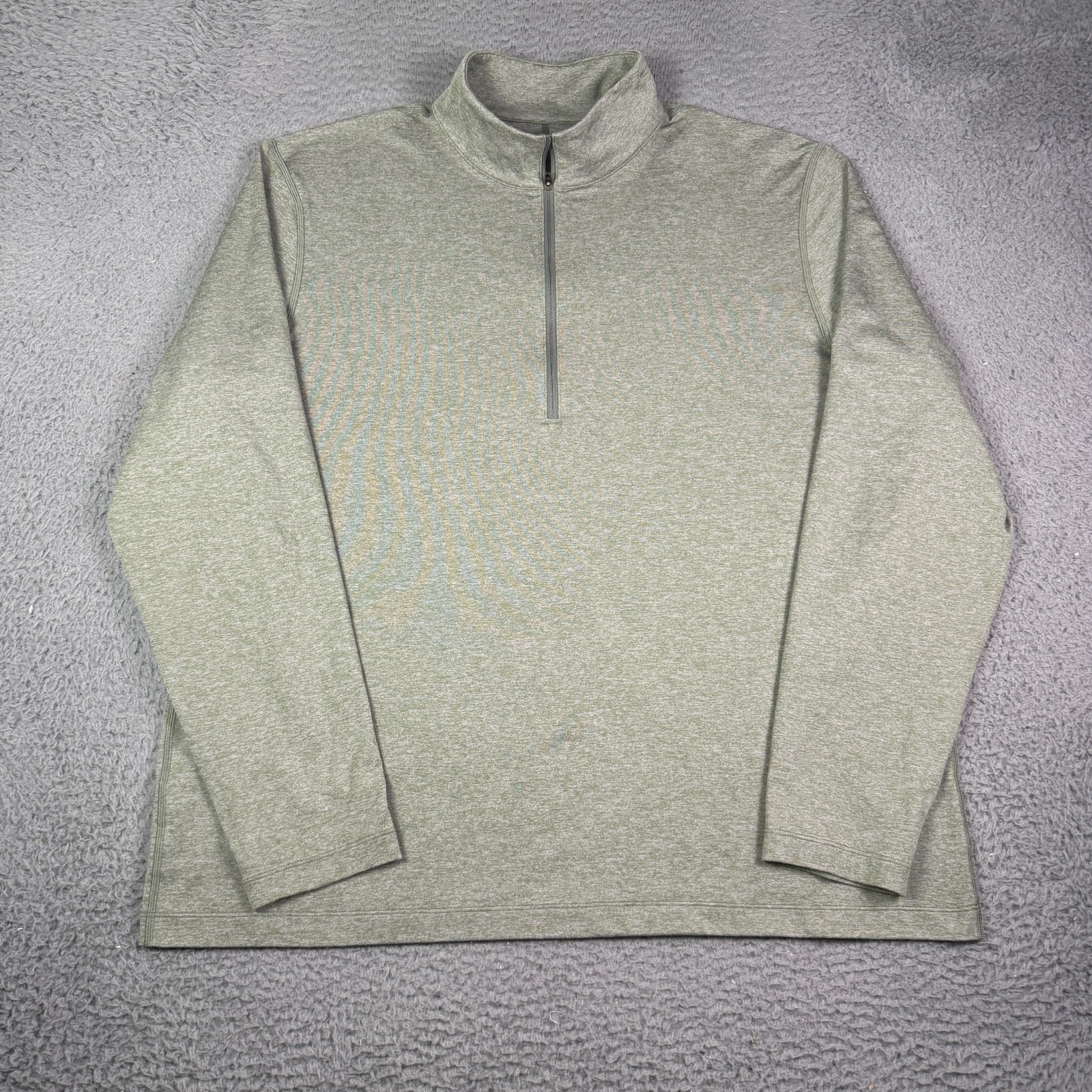 Lululemon Soft Jersey 1/2 Zip Pullover Mens 2XL Green Soft Gym Lounge Stretch gallery
