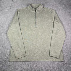 Lululemon Soft Jersey 1/2 Zip Pullover Mens 2XL Green Soft Gym Lounge Stretch