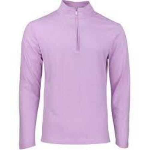 adidas Men's 3-Stripes 1/4 Zip Pullover Bliss Lilac Melange HN4542 Size Small