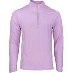 adidas Men’s 3-Stripes 1/4 Zip Pullover Bliss Lilac Melange HN4542 Size Small