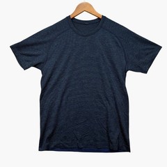 Lululemon Metal Vent Tech Tee Shirt Mens Blue Performance Sports Yoga Gym Golf M