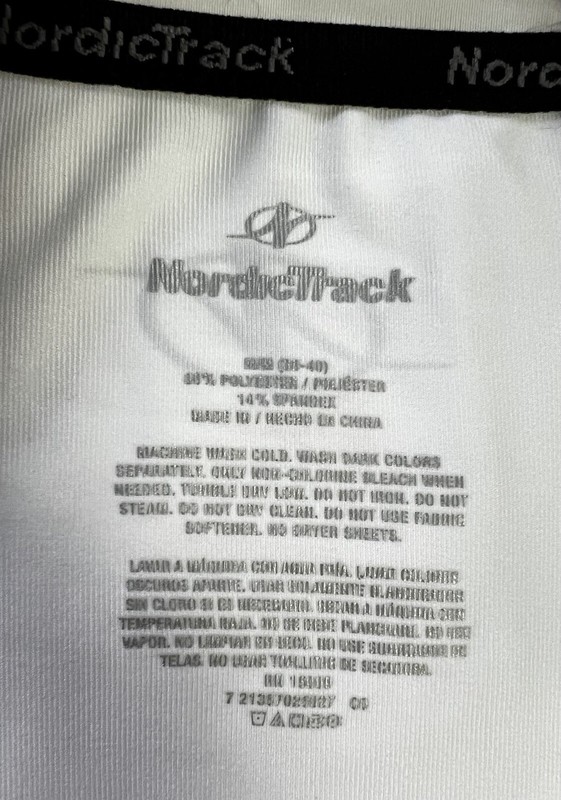 NordicTrack Men’s Short Sleeve Performance Stretch T-Shirt Color White Size M gallery