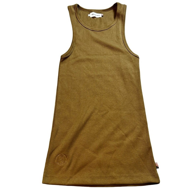 Honor The Gift Crest Ribbed Tank Top Khaki Size Small NWT Streetwear gallery