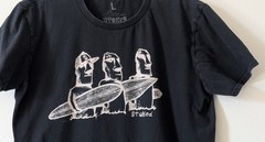 Stoked Surf and Art Brand T-Shirt 100% Premium Cotton Men’s Size L Black
