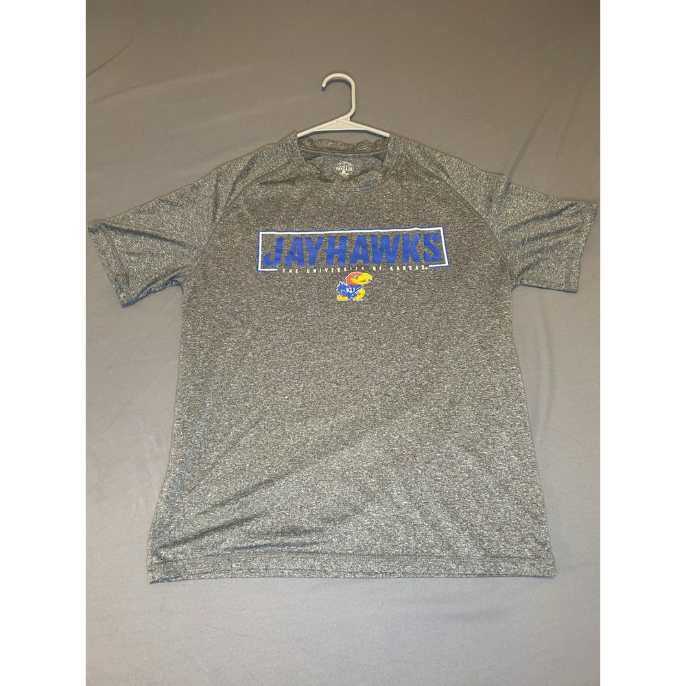 Rivalry Threads Gray Kansas Jayhawks Shirt Mens Medium