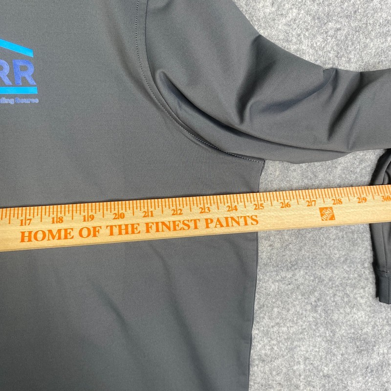Peter Millar Stealth Performance Quarter Zip Mens XL Company Logo Golfer Gray gallery