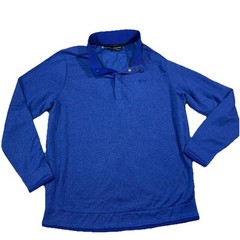 Under Armour Golf Loose Fit 1/4 Snap Button Pullover Mens Size XXL Blue M2Y