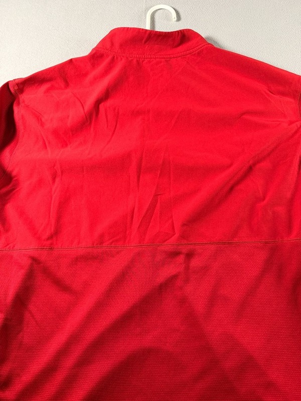 Nike Golf Dri-Fit Men's 1/4 Zip Pullover Red gallery