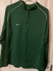 NIKE TEAM Active Pullover 1/4 Zip – Green – Fit Dry – XL Extra large – FREE SHIP
