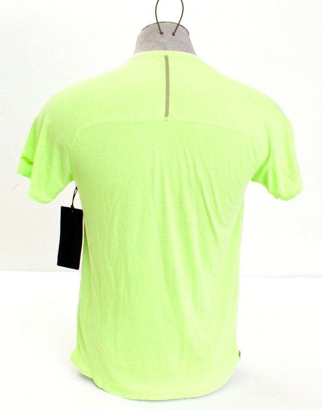Saucony Lime Green Race Pace Short Sleeve Running Shirt Men's NWT gallery