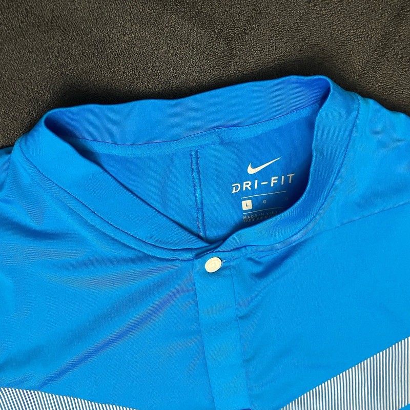 Nike Golf Tiger Woods Dry Reflective Vapor Mock Blade Polo BV0501 Racer Blue L gallery