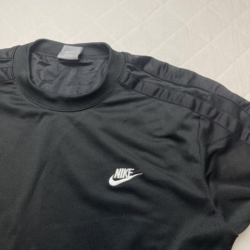 Nike Pullover Mens Medium Black Long Sleeve Crewneck Athletic Sweatshirt Top gallery