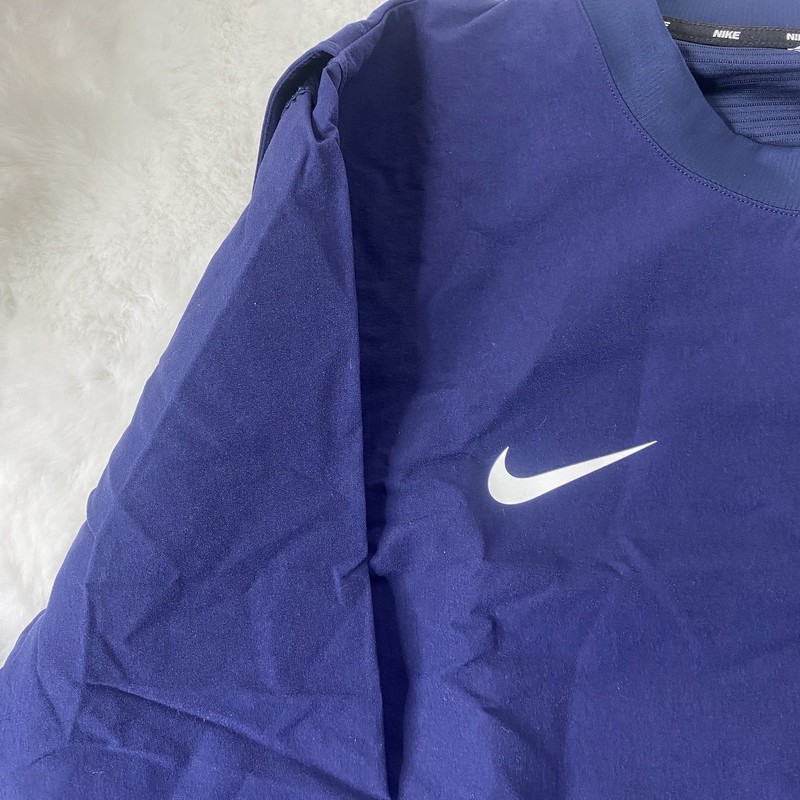Nike Dri-FIT Lightweight Baseball Player Pullover Jacket Navy Blue Mens Size M gallery
