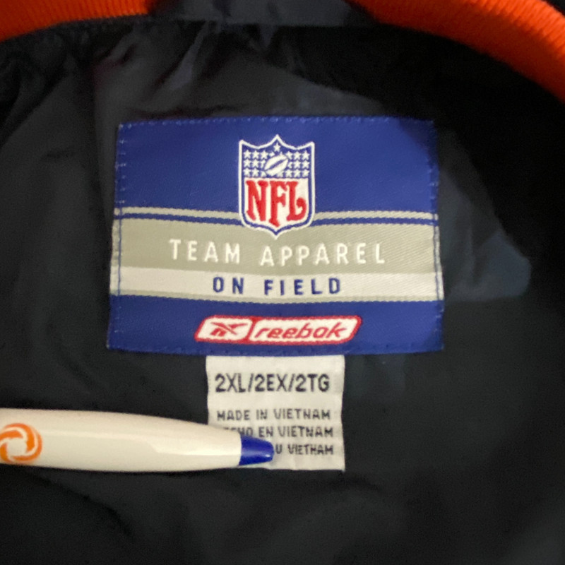 Reebok Chicago Bears Athletic Team Apparel On Field Pullover Jacket Pockets 2XL gallery