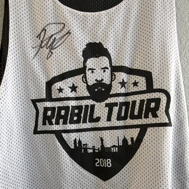 AUTOGRAPHED New Balance Rabil Tour 2018 Reversible Mesh Tank Jersey Men’s L/XL gallery